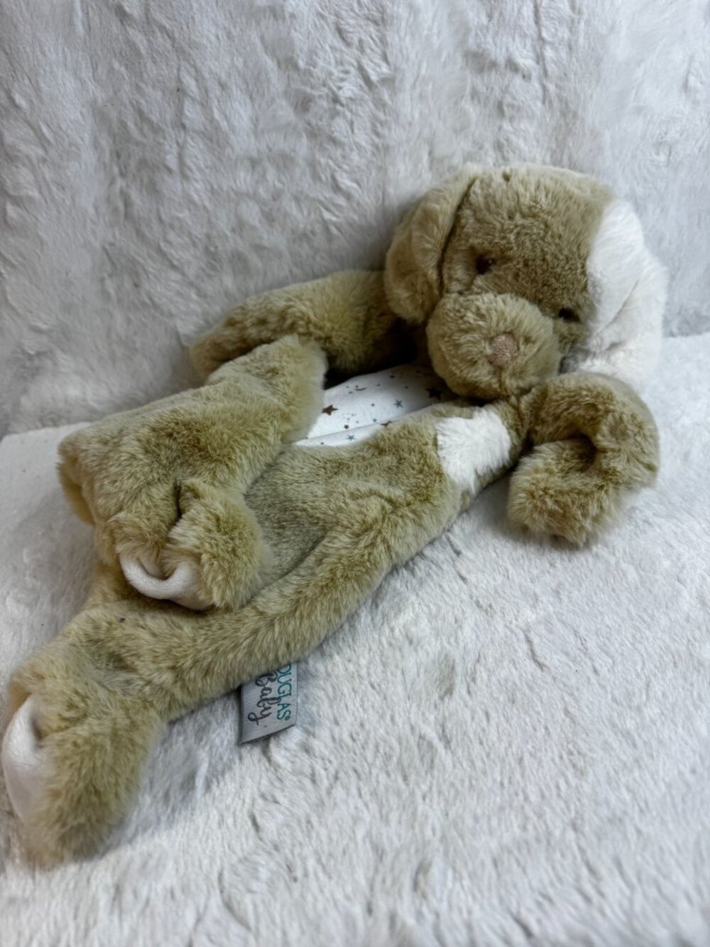 Douglas Baby Shhlumpie Plush Dog Brown Puppy Lovey Security Blanket Stars 2021 - Picture 5 of 5